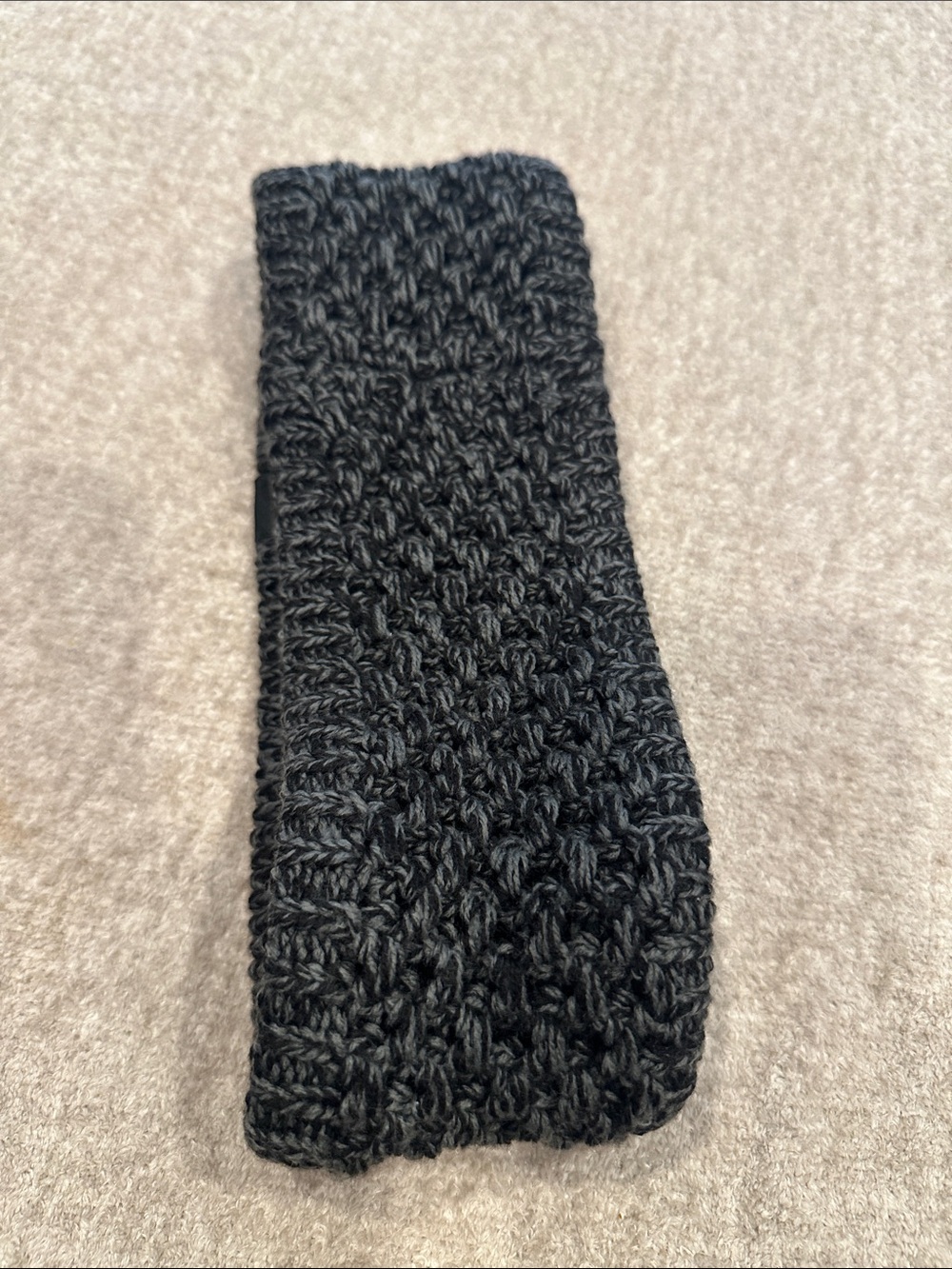 Black Knit Headband for Men - Versatile Winter Accessory